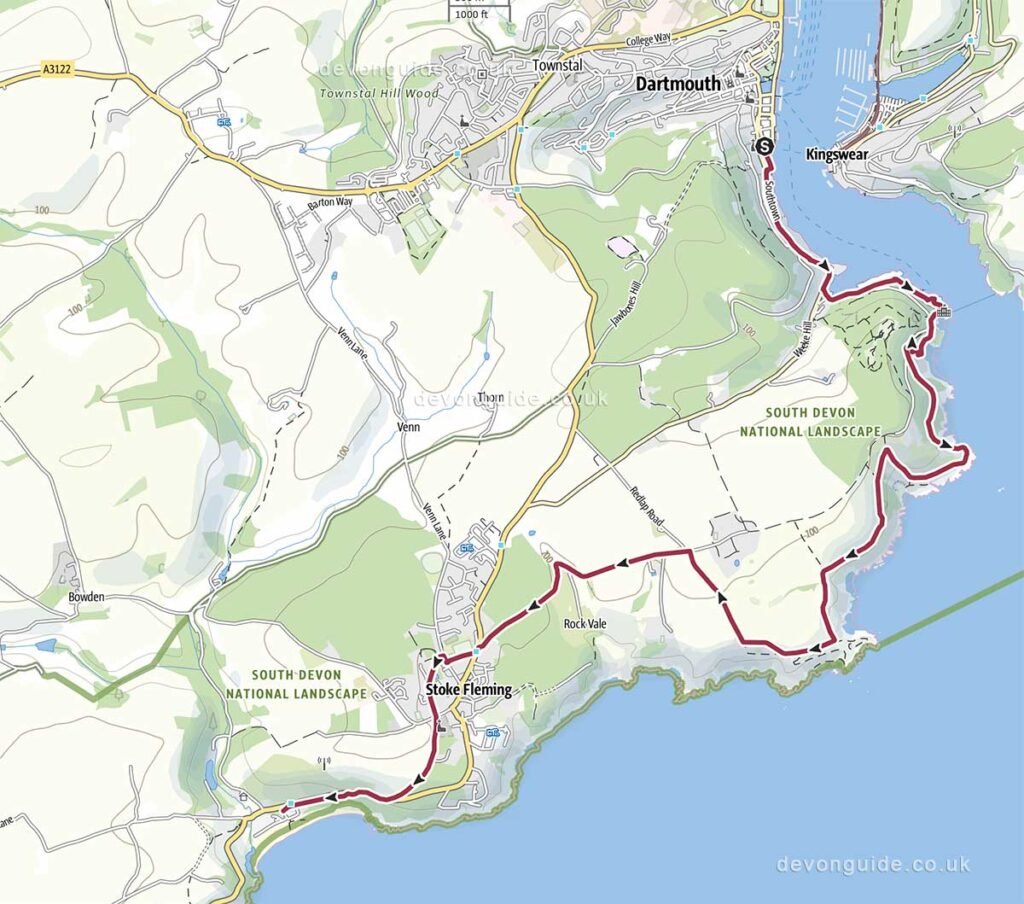 Dartmouth to Blackpool Sands Walk (one-way back by bus)