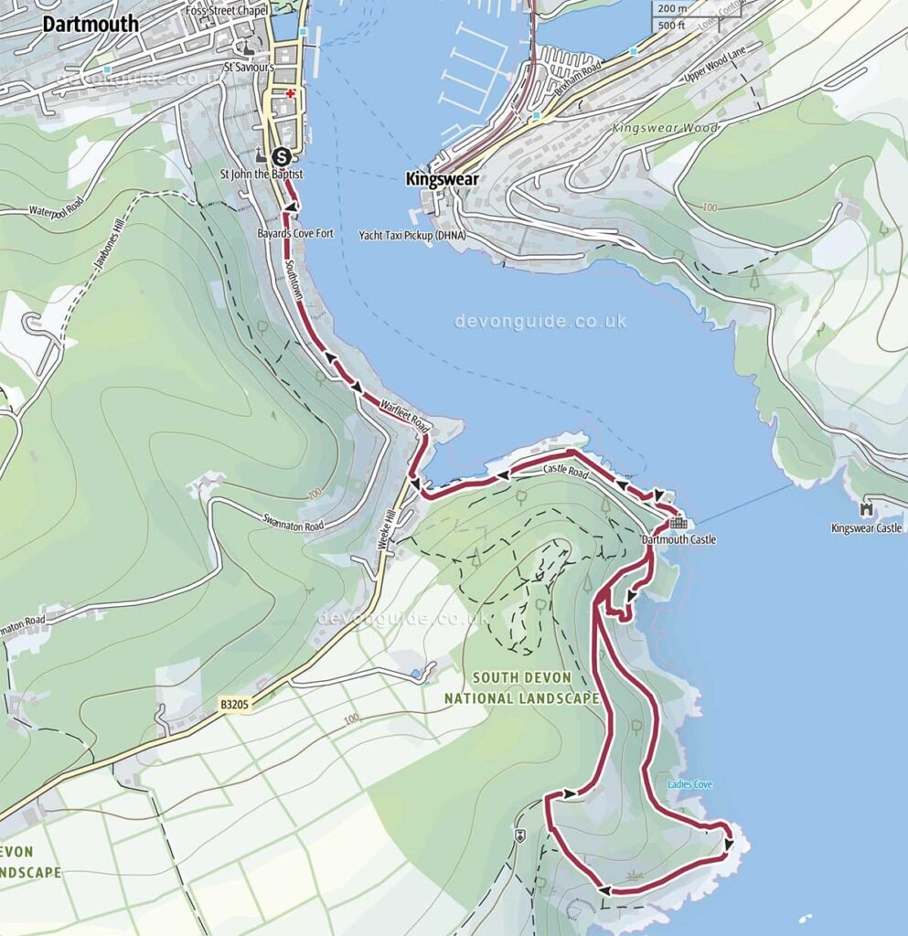 Dartmouth to Compass Cove (circular)