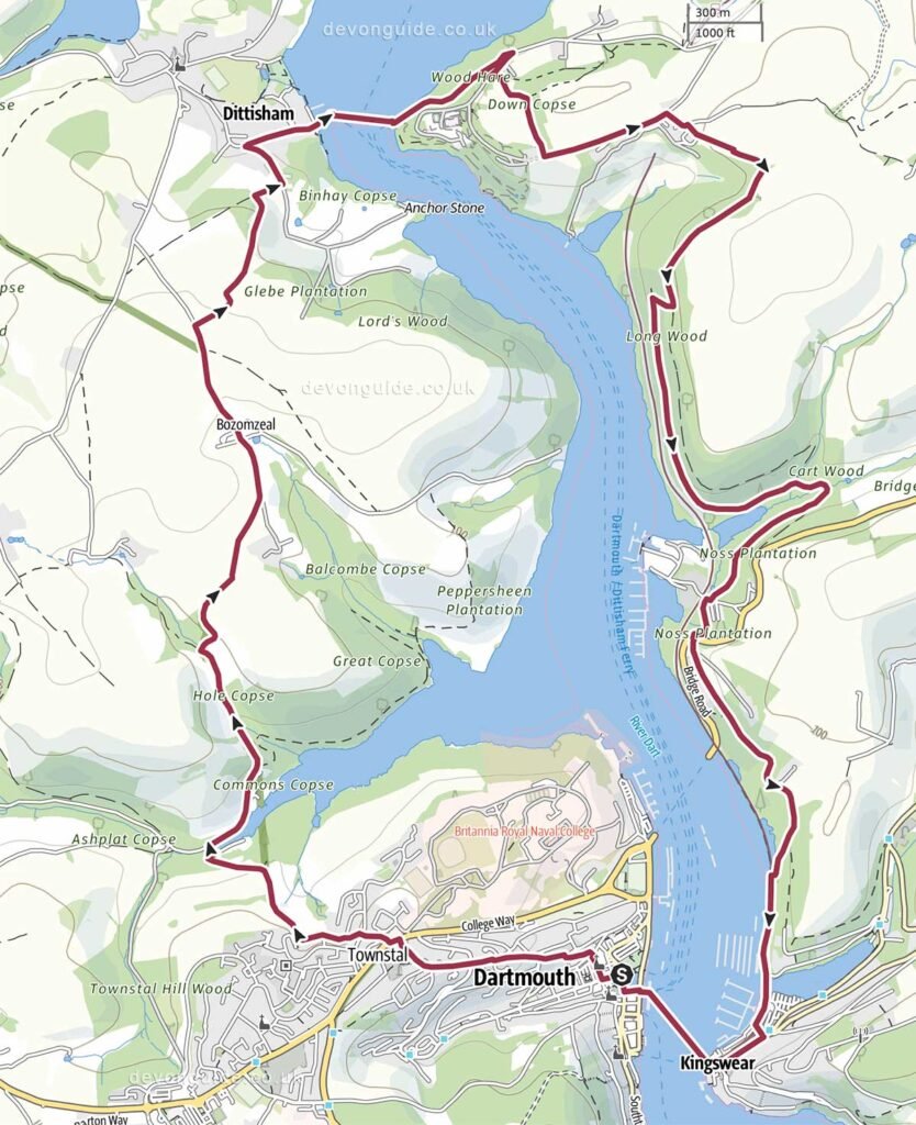 Dartmouth to Dittisham Walk (circular)