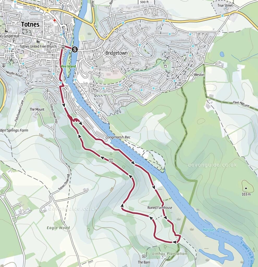 Totnes to Lower Sharpham Walk